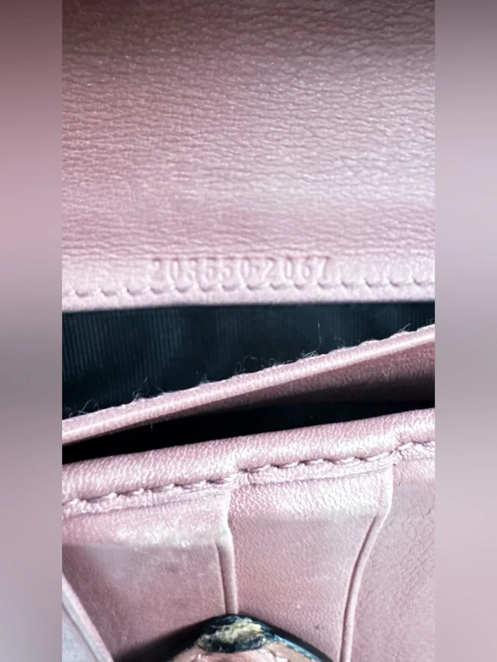 Gucci Vintage Pink Brown & Beige Monogram Canvas Heart Snap Wallet - Picture 6 of 10